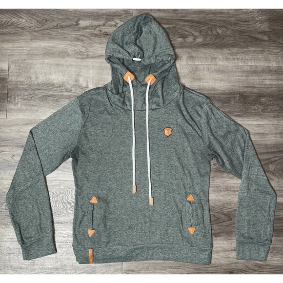 Naketano Brave New World Pullover Hoodie Sweater Women's Small S Green  Pockets - Picture 1 of 5